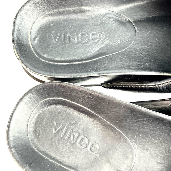 Vince Orson Black Criss Cross Slide Sandals - Picture 11 of 11